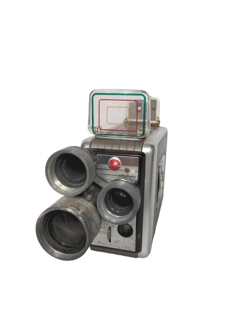Vintage Kodak Brownie Turret 3 Lens 8mm Movie Camera